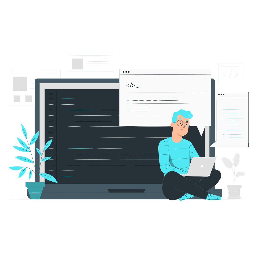 Web development illustration